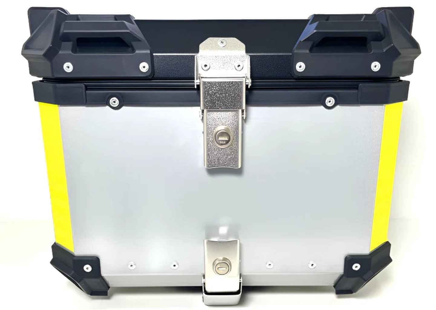 Baú Bauleto 36l Alumínio Moto Encosto Suporte C/forro E Base