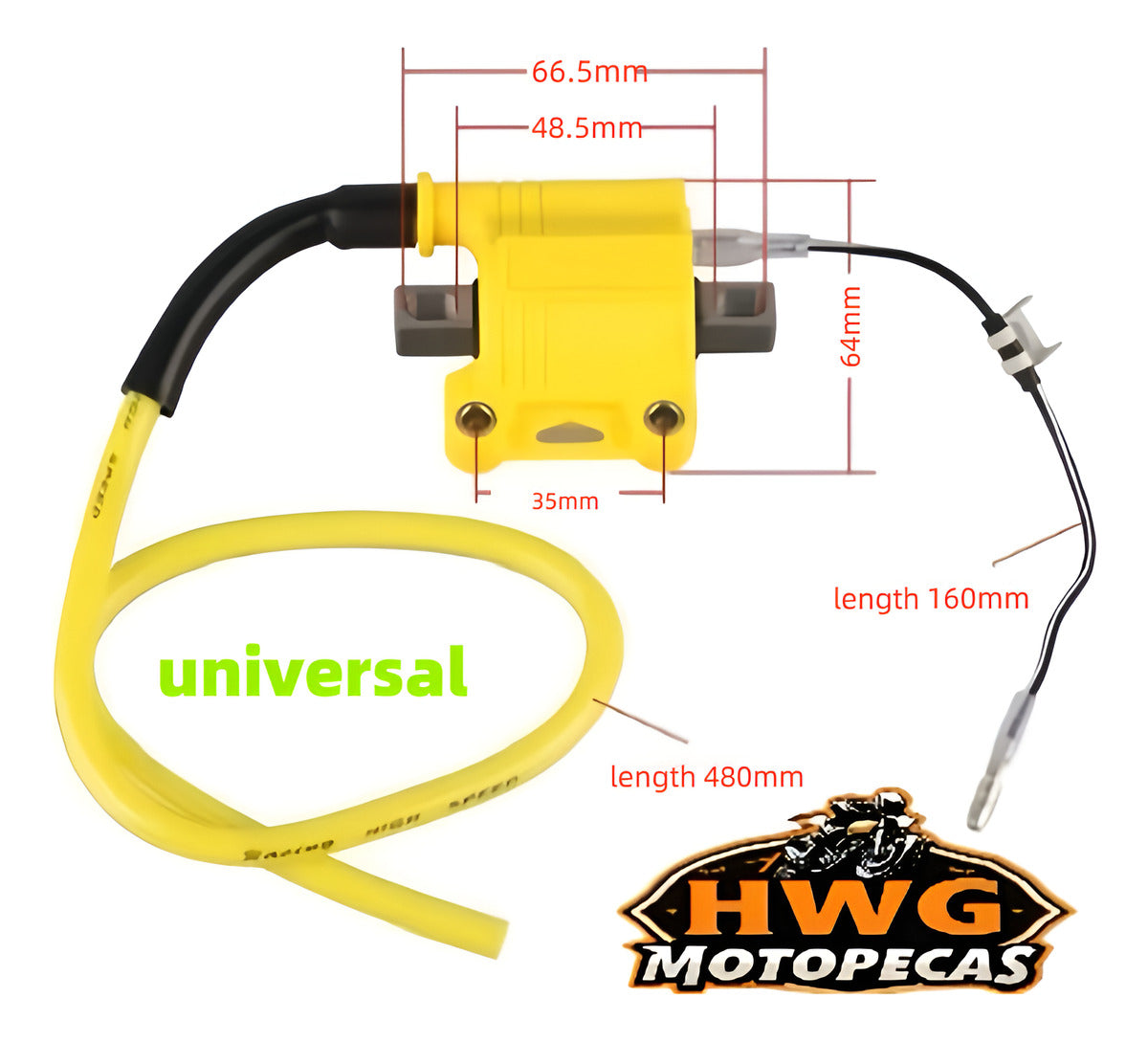 Bobina Racing Moto Ignição Para Honda Cg125 Cg150 Nxr125 - HWG MOTOS