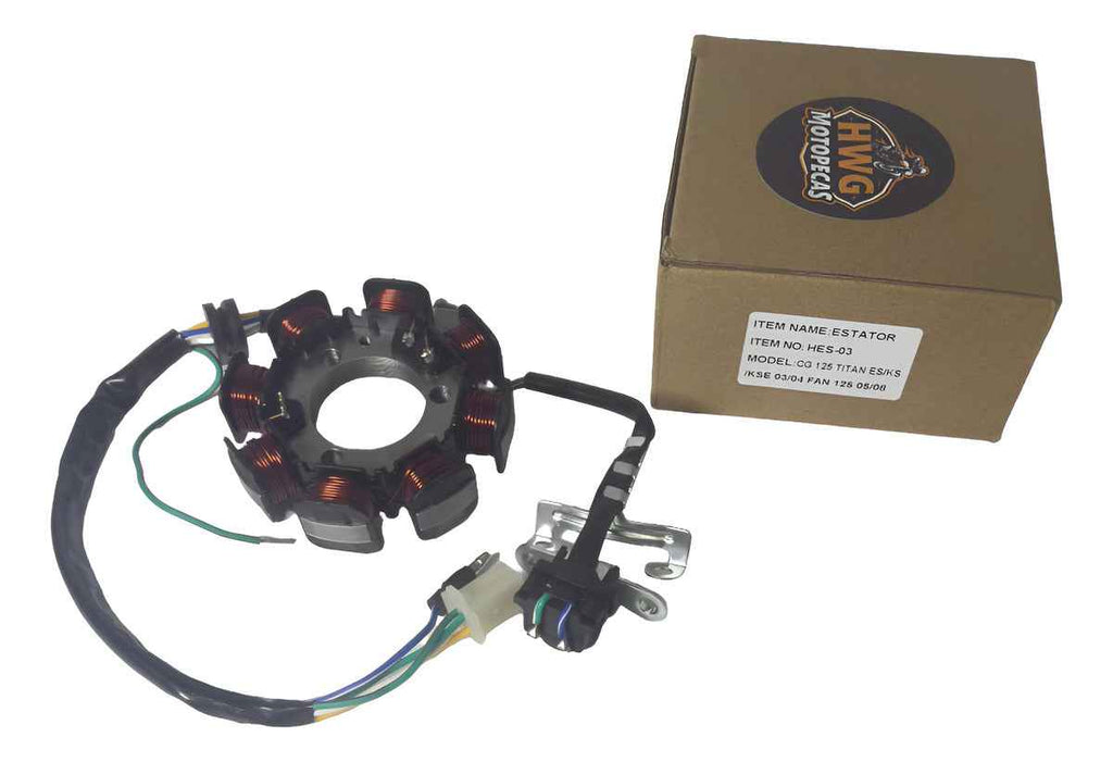 Estator Completo Cg 125 Titan Es/ks / Fan 125  Hwg Motos