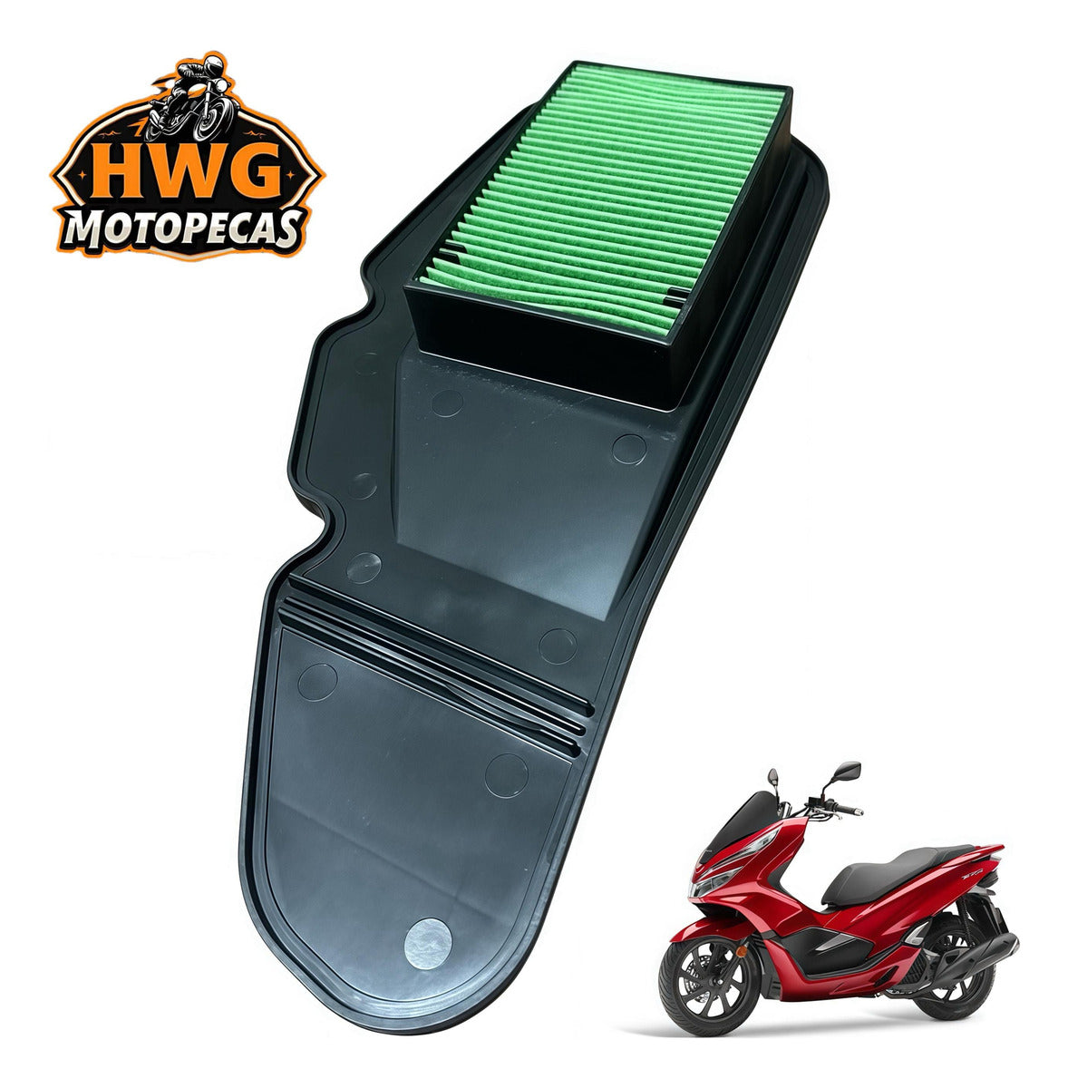 Elemento Filtro De Ar Honda Pcx 150 2015 A 2018 - HWG MOTOS