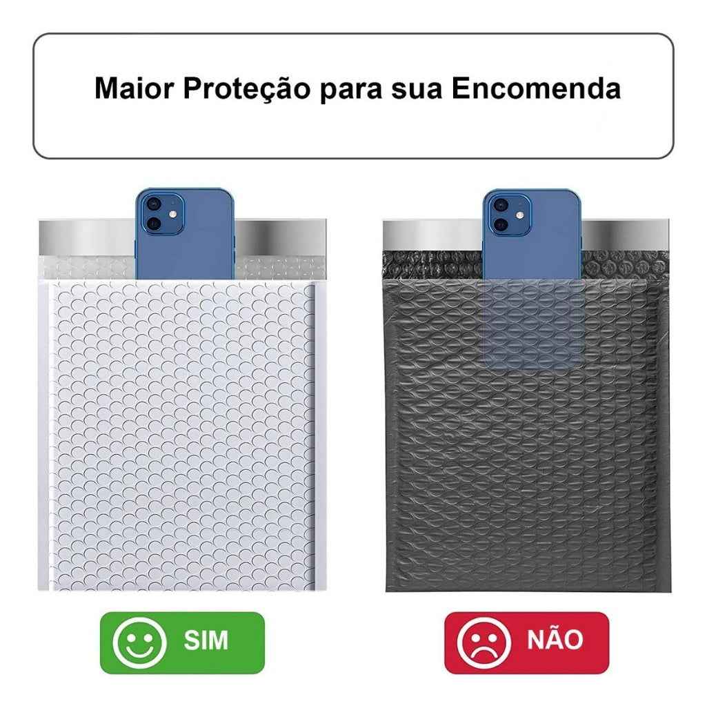 Kit 1000 Envelope Segurança C/ Bolha 23x18cm Pacote Correio