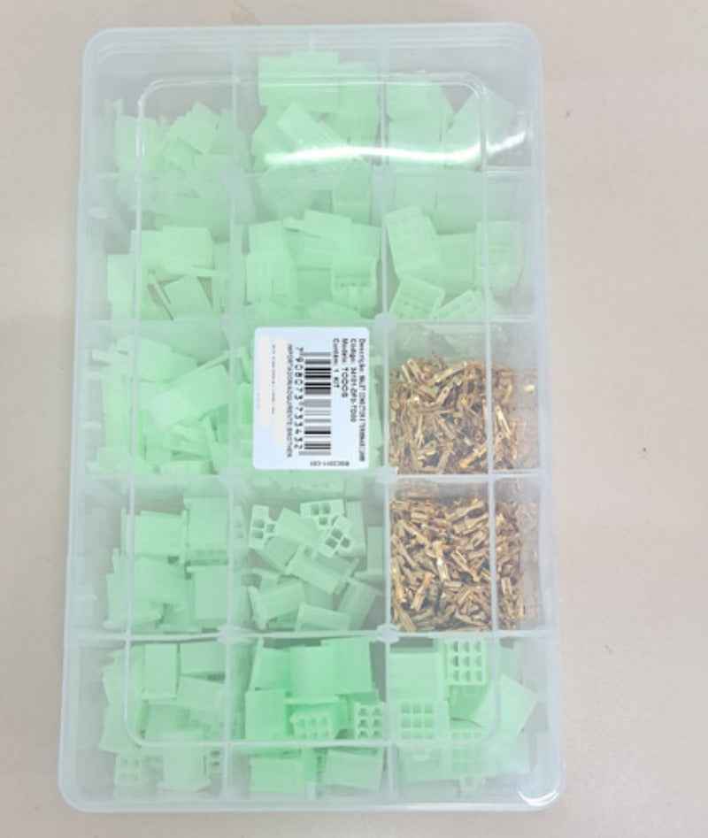 Maleta Terminais E Conector Chicote Eletrica Mecânica 2,8mm