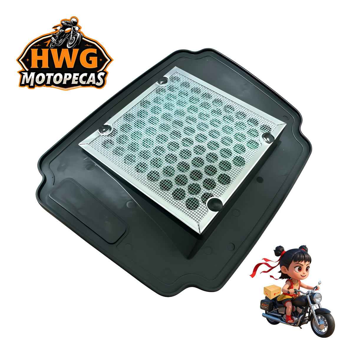 Elemento Filtro De Ar Honda Biz-125 11 A 24 Biz-100i 16 A 23