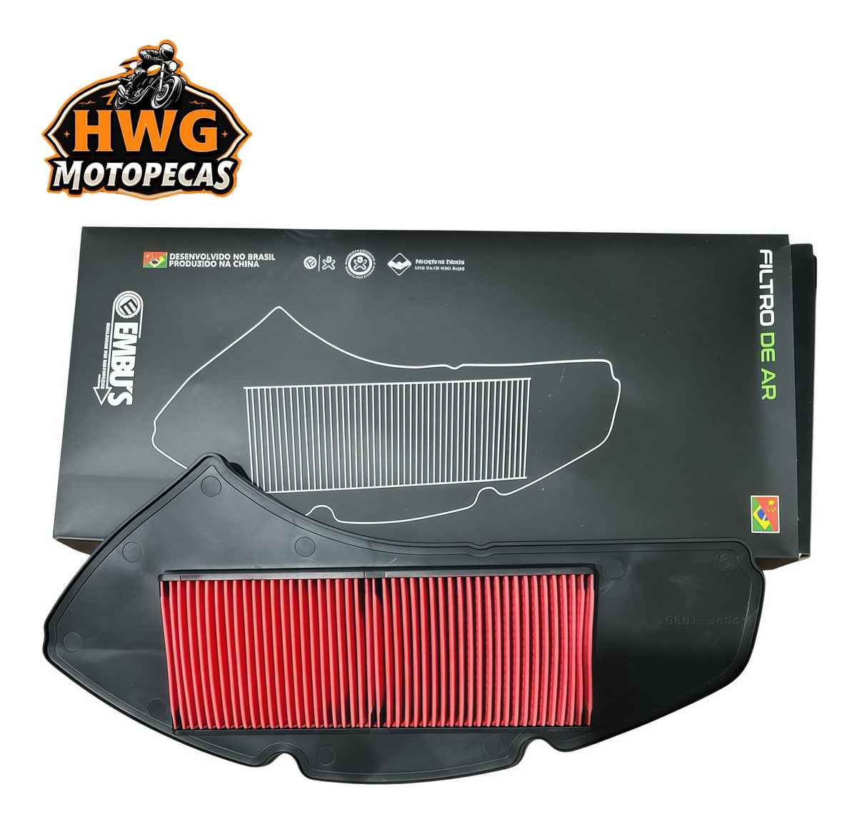 Elemento Filtro De Ar Yamaha Nmax 160 2016 A 2020