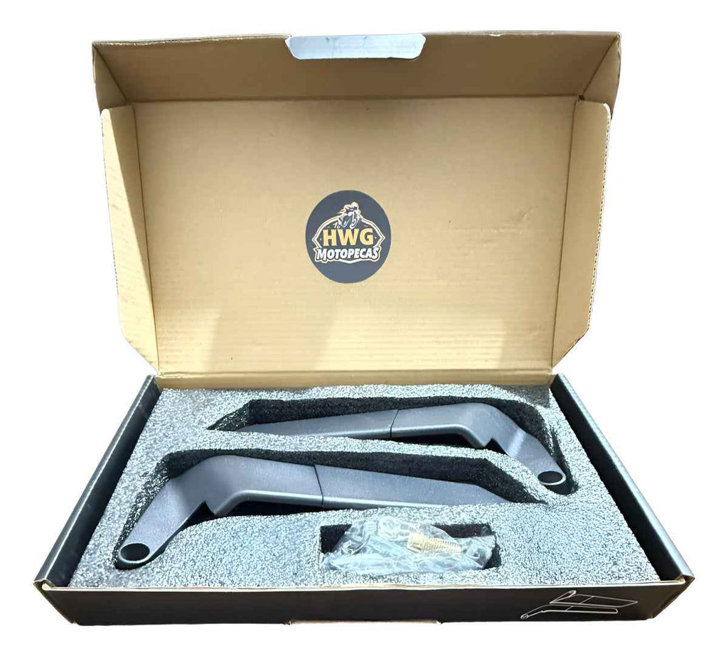 Retrovisor Esportivo Moto Universal Asa Fixa Par Ajustável