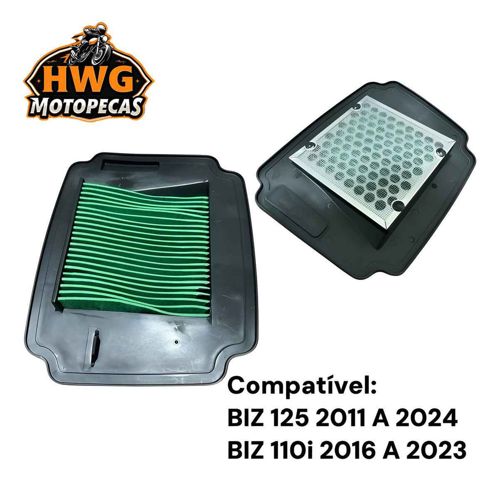 Elemento Filtro De Ar Honda Biz-125 11 A 24 Biz-100i 16 A 23