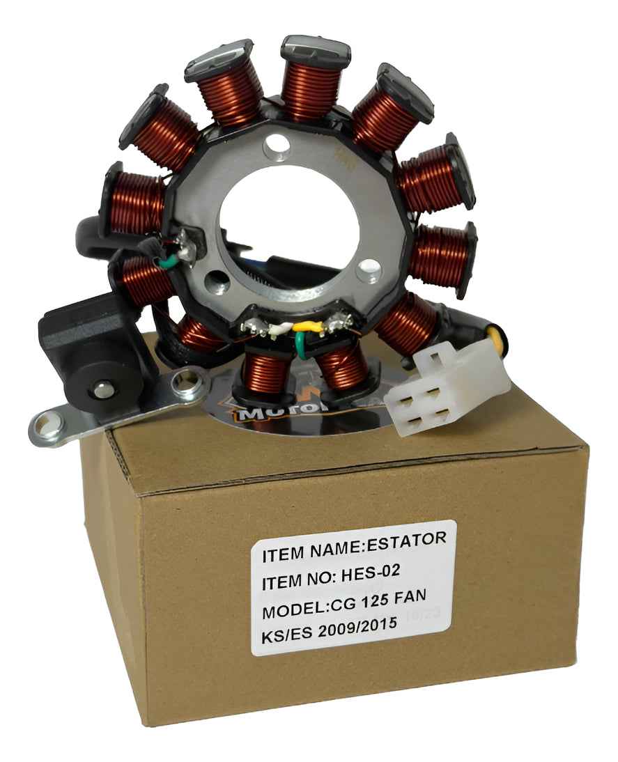 Estator Completo Cg 125 Fan Ks Es 2009 A 2015 Hwg Motos