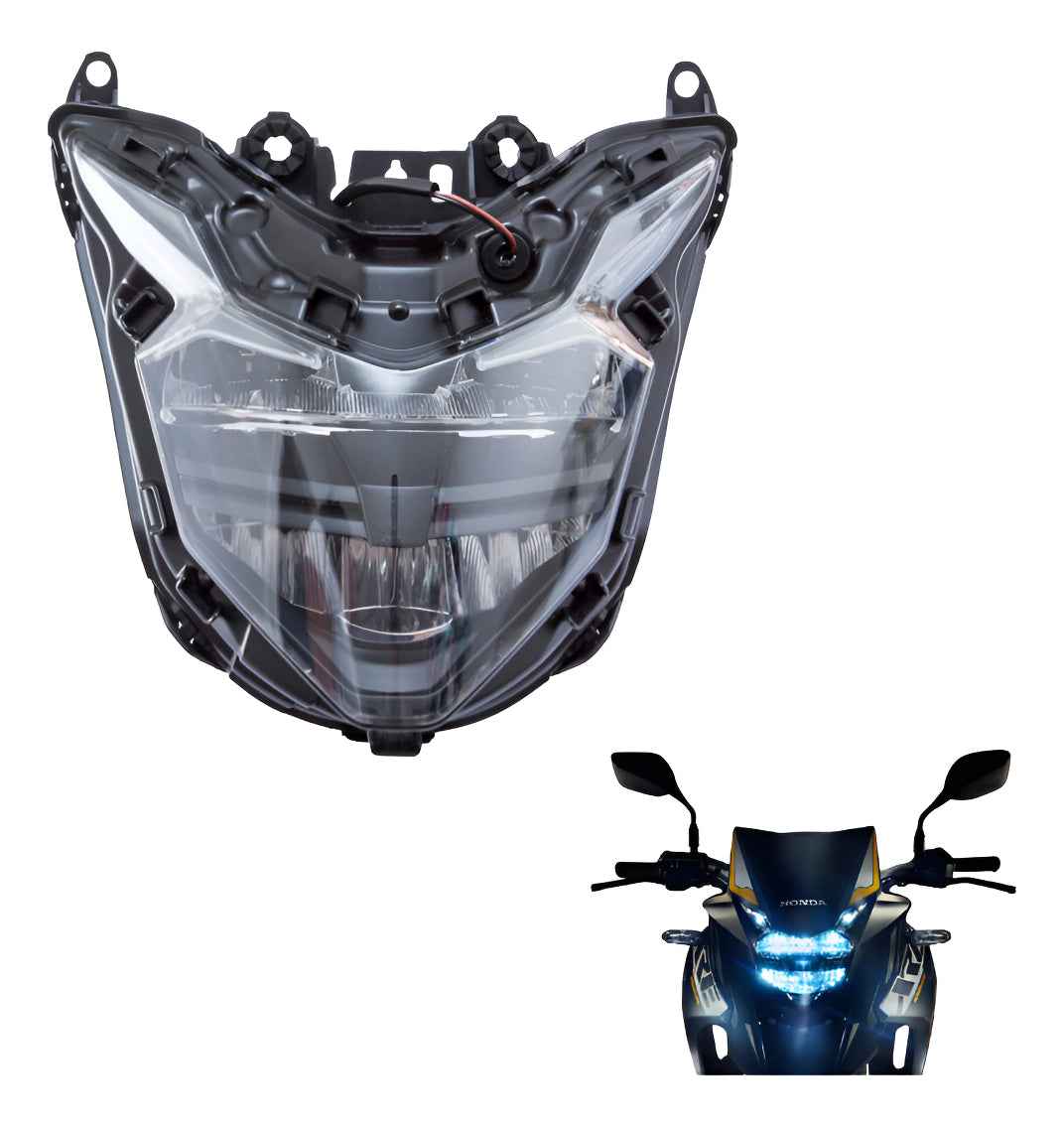 Farol Xre-300 2019 A 2023/cb-500f 2016 A 2017 Led Completo