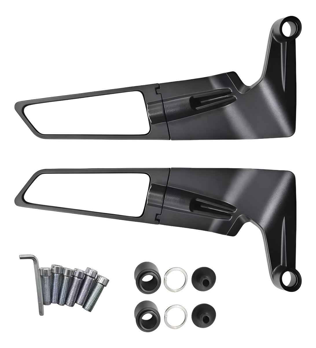 Retrovisor Esportivo Moto Universal Asa Fixa Par Ajustável