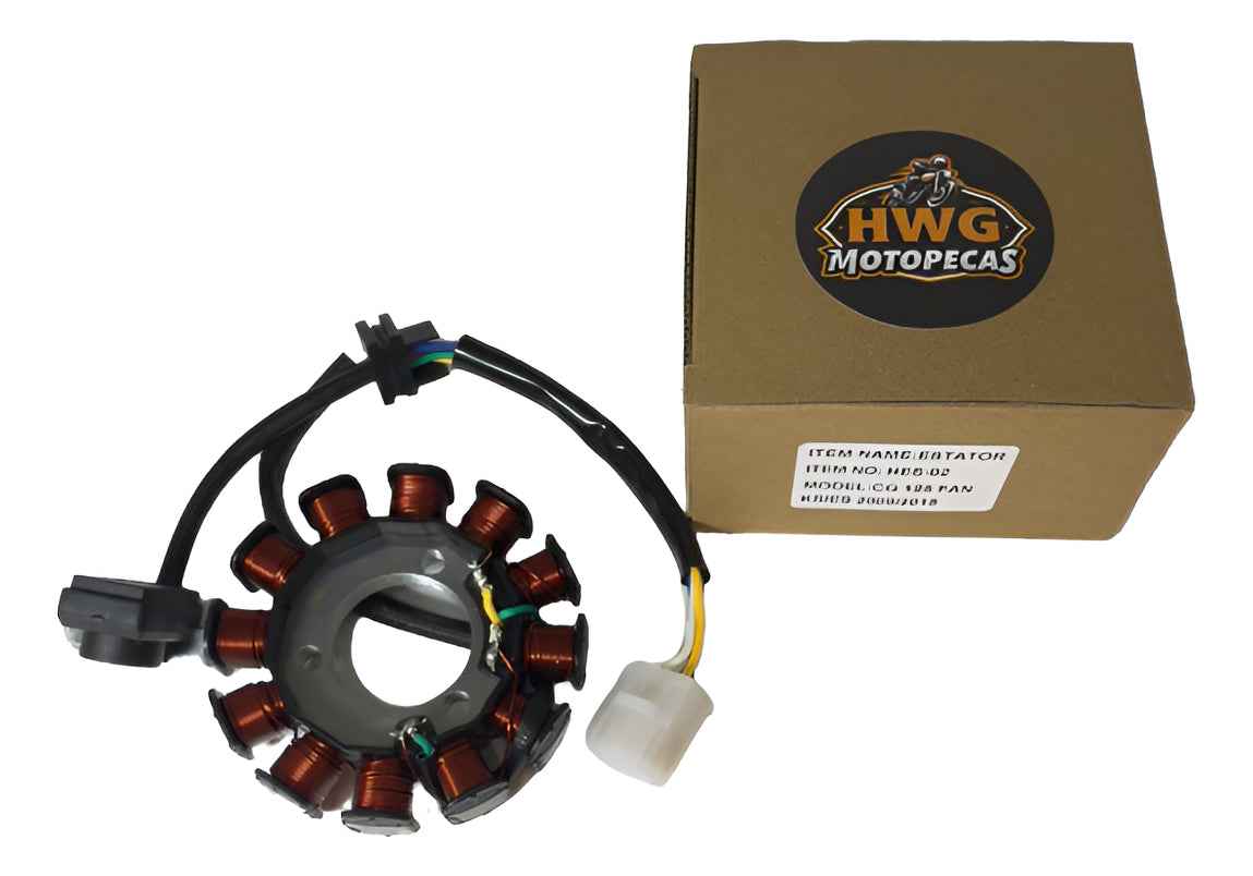 Estator Completo Cg 125 Fan Ks Es 2009 A 2015 Hwg Motos