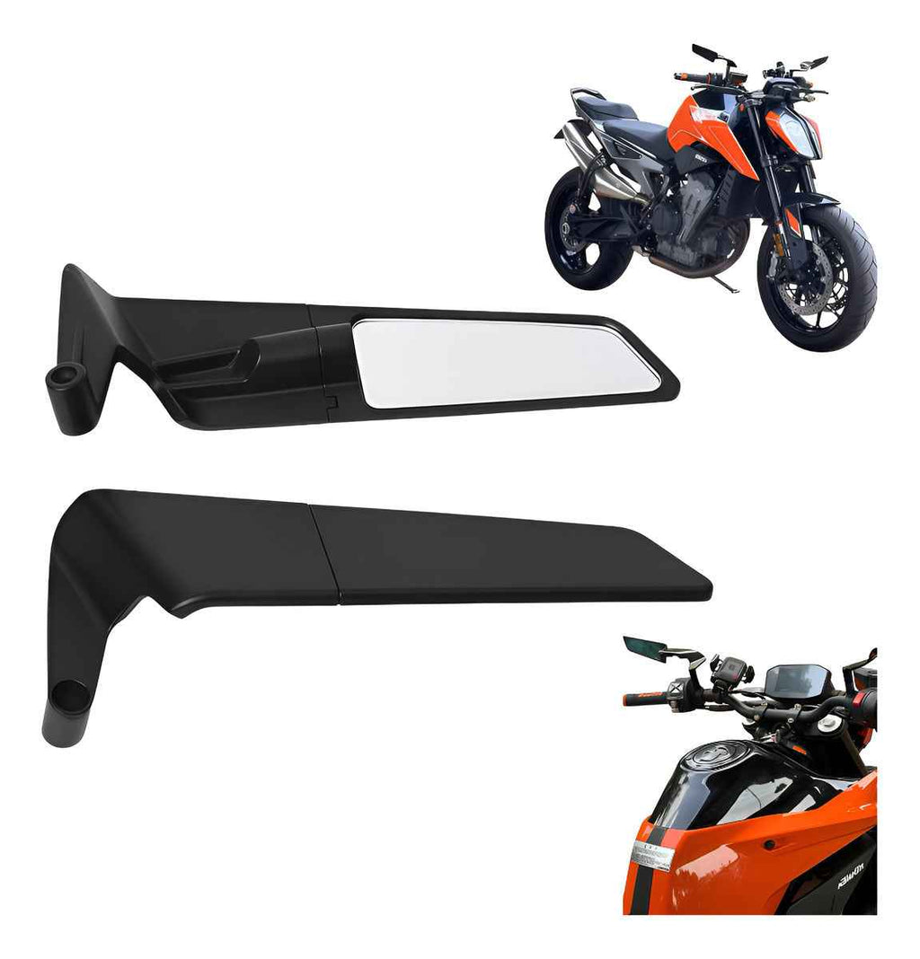 Retrovisor Esportivo Moto Universal Asa Fixa Par Ajustável