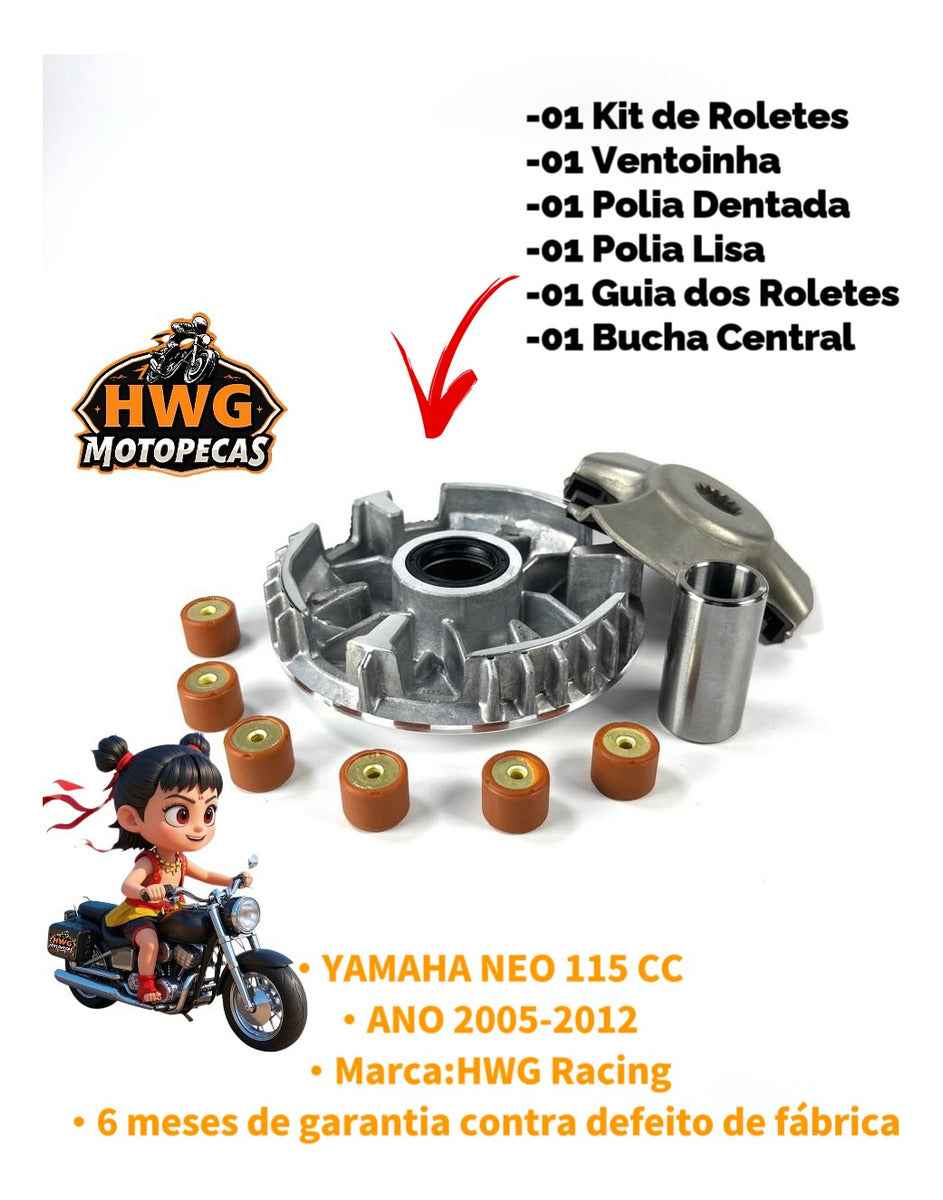 Kit Embreagem Primaria Yamaha Neo At115 2005 A 2012