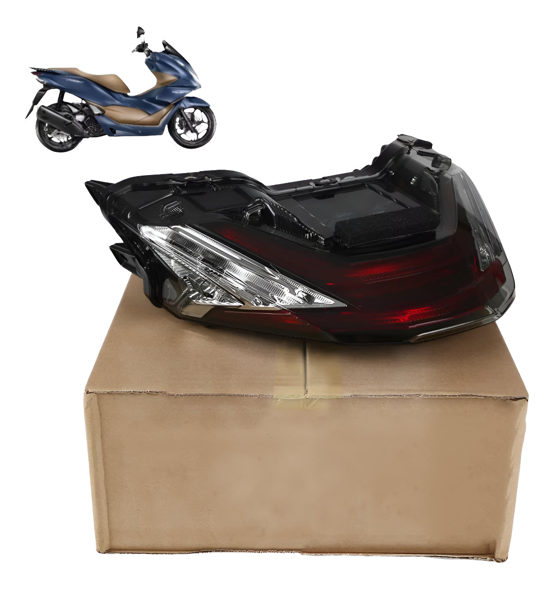 Lanterna Traseira Led Completa Honda Pcx 160 2023 A 2024 - HWG MOTOS