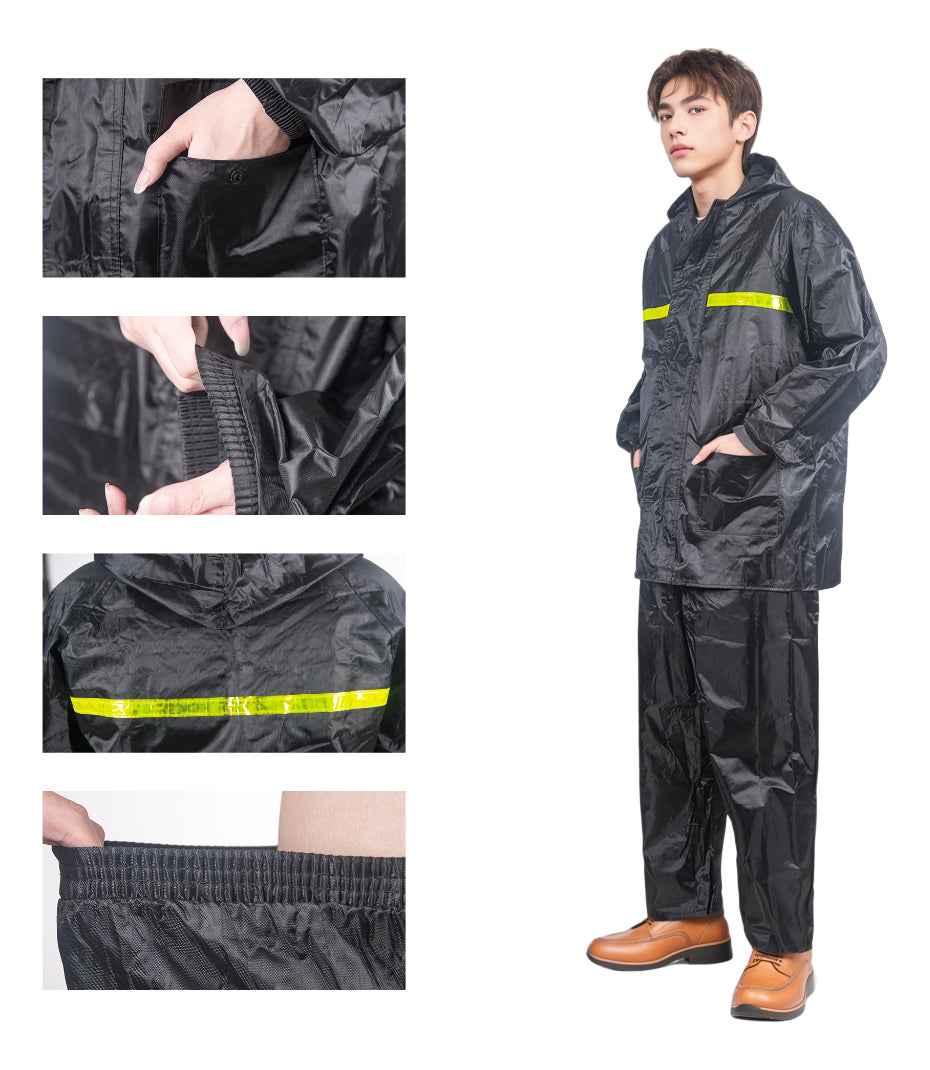 Capa De Chuva Nylon Para Motoqueiro C/capuz