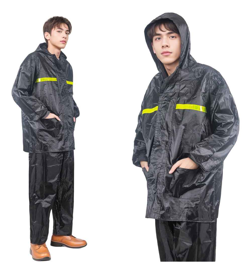 Capa De Chuva Nylon Para Motoqueiro C/capuz