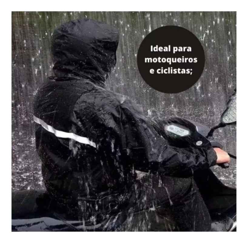 Conjunto Capa De Chuva Motoqueiros Impermeável C/capuz