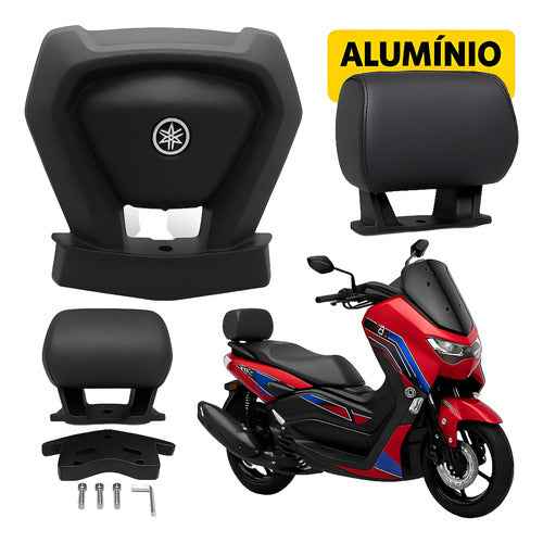 Encosto De Alumínio Com Apoio Para Garupa Yamaha Nmax 160