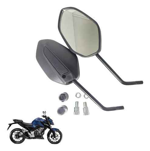 Par Retrovisor Espelho Cb250 Twister Cb300f Modelo Original