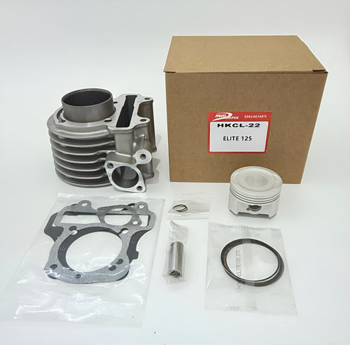 Kit Cilindro Completo Honda Elite 125 - Hwg Motos - HWG MOTOS
