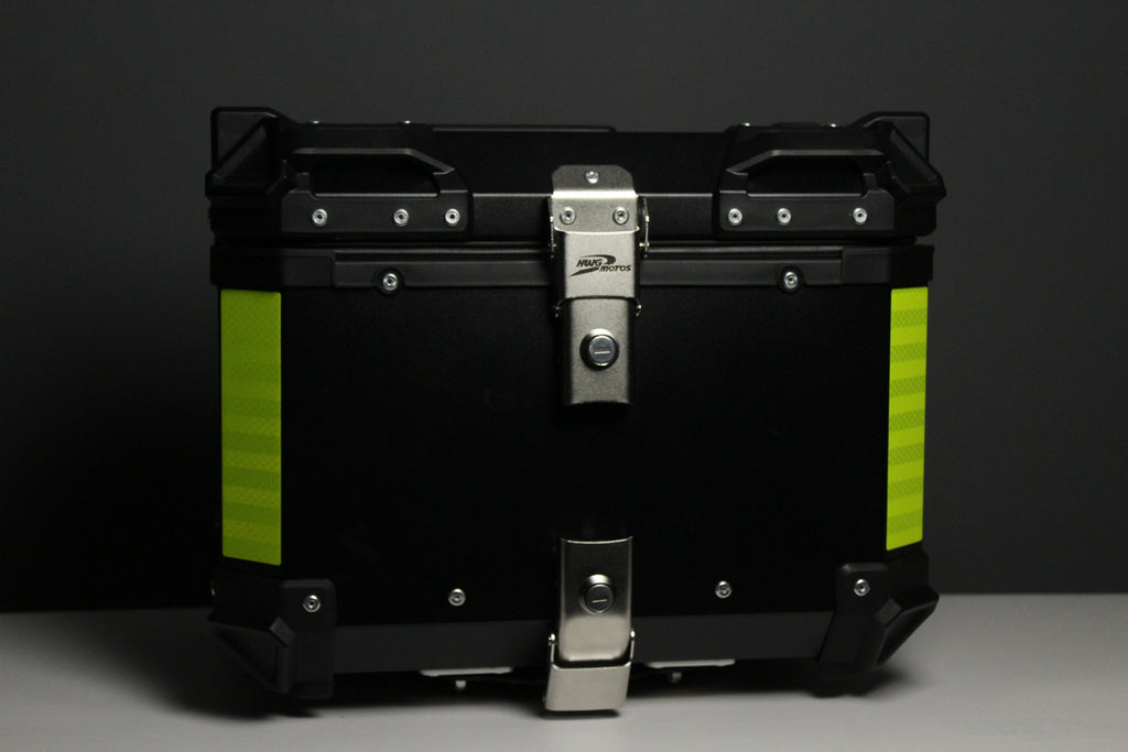 Baú Bauleto 55l Aluminio Bagageiro C/base Encosto E Suporte - HWG MOTOS