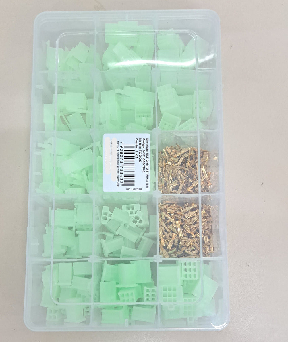 Maleta Conector E Terminais Chicote Eletrica Mecânica 2,8mm - HWG MOTOS