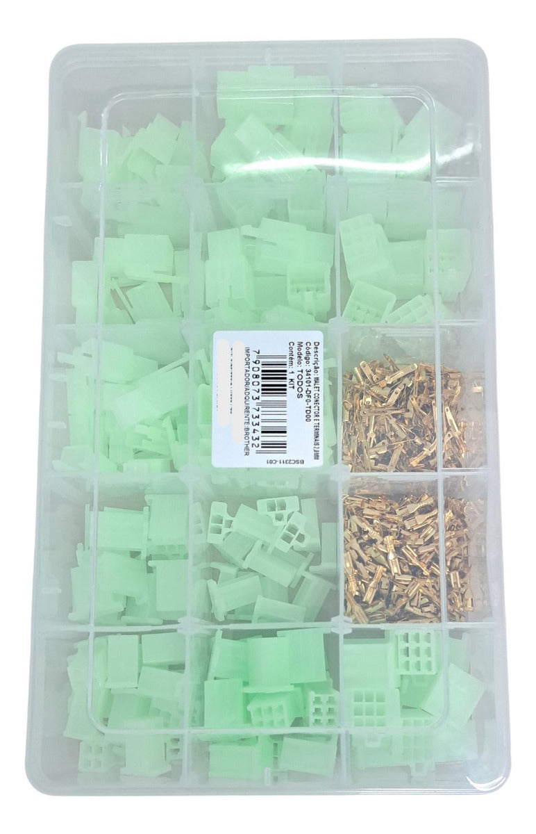 Maleta Conector E Terminais Chicote Eletrica Mecânica 2,8mm - HWG MOTOS