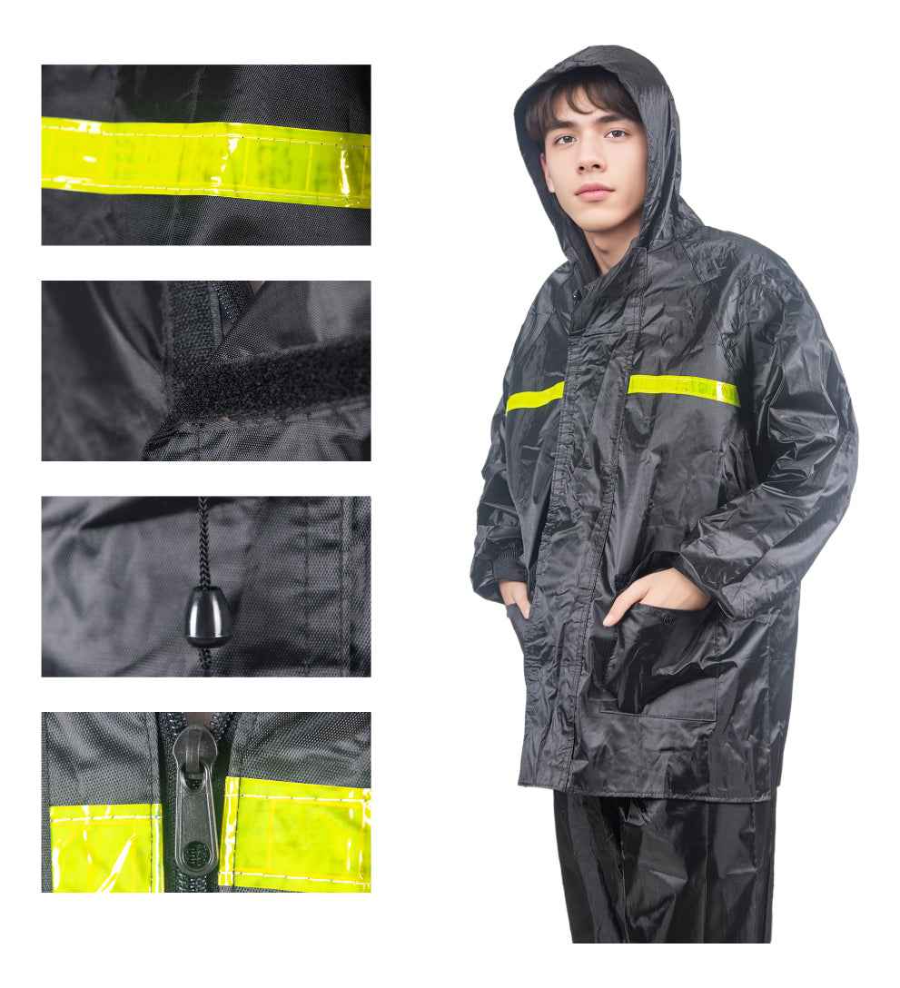 Capa De Chuva Nylon Para Motoqueiro C/capuz