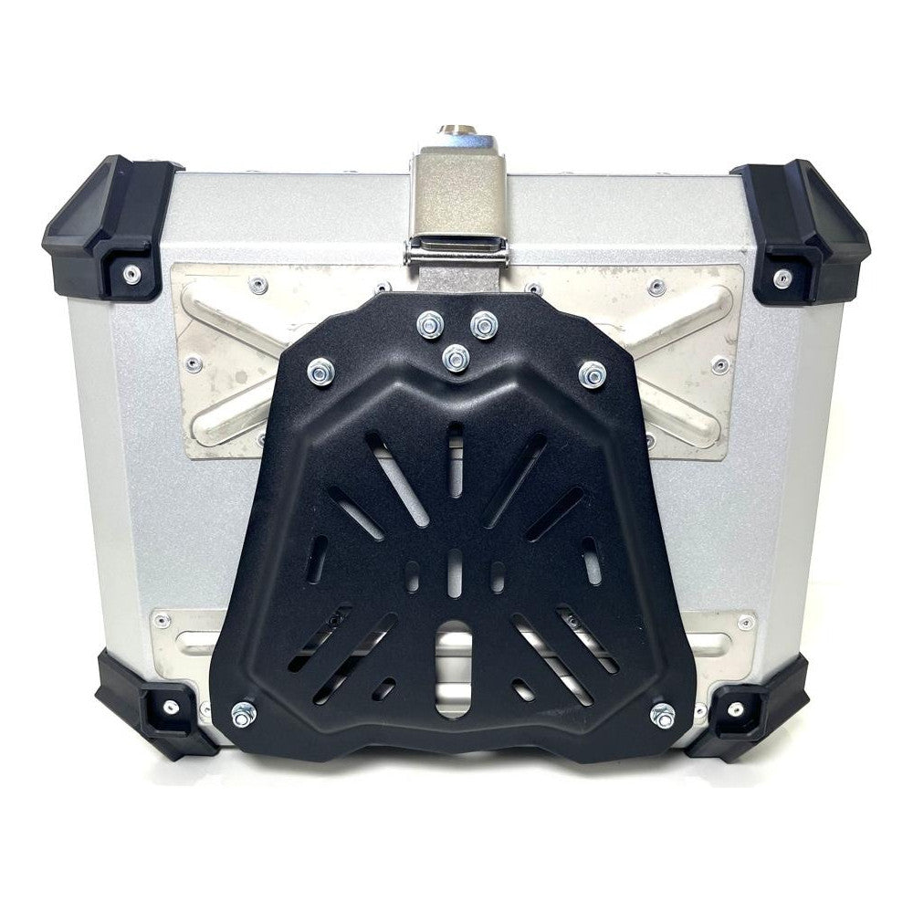 Baú Bauleto Para Moto Universal De Alumínio 45l Com Base Hwg - HWG MOTOS